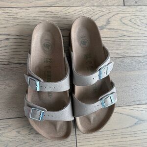 Birkenstock Sydney Vegan Synthetics Vegan Gray Taupe